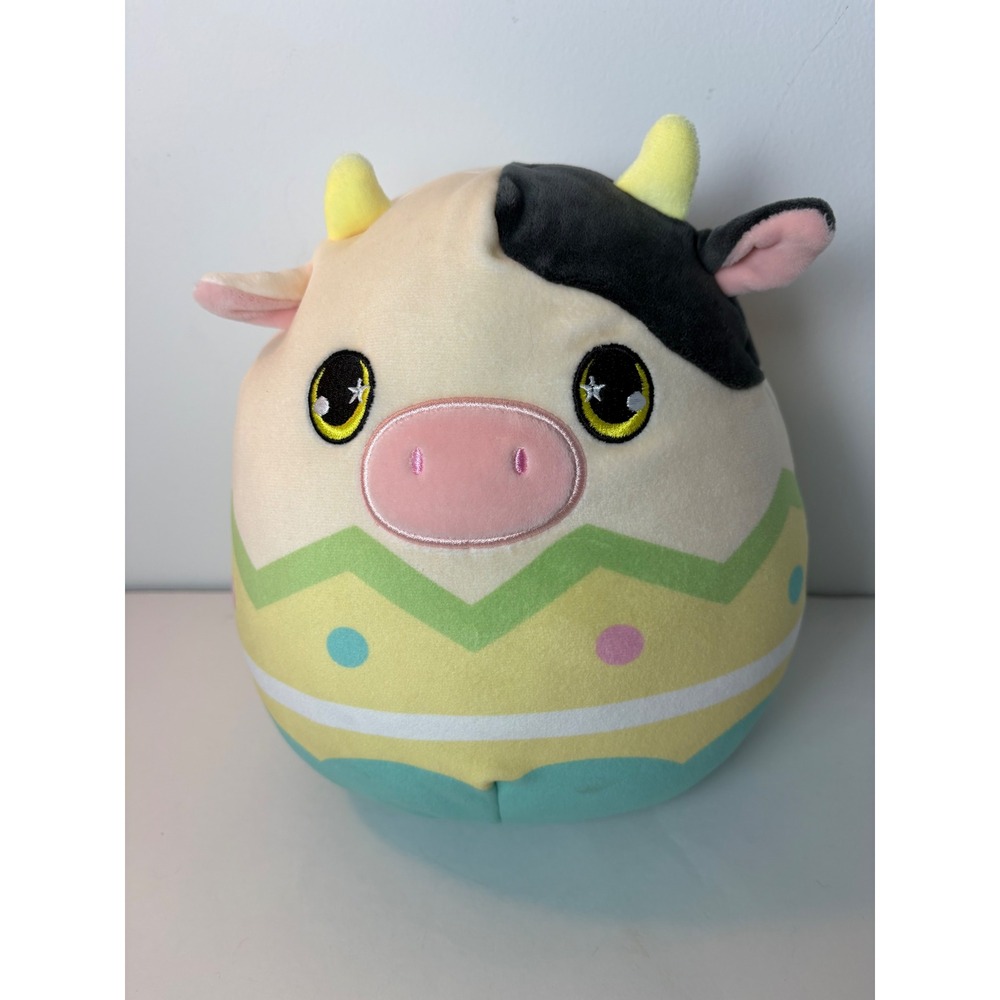 Squishmallows KellyToys Easter Egg Connor the Cow Plush Stuffed Animal 8"